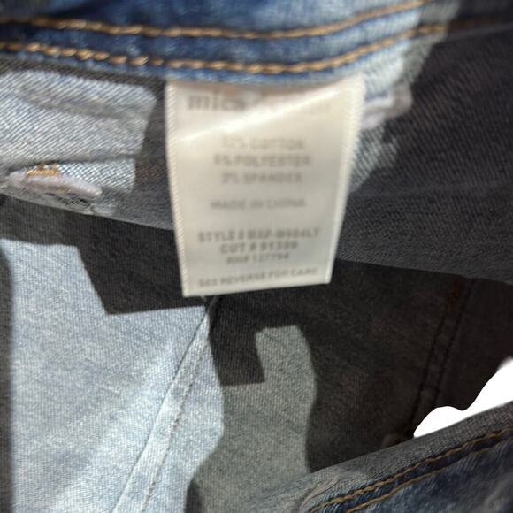 Nwt Mica size 22W Cropped Wide Leg with a lot of stretch Women's Blue Jeans - Picture 4 of 6